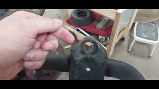 Jeep WK2 front sway bar bushing replacement PT1 [upl. by Gibbs]