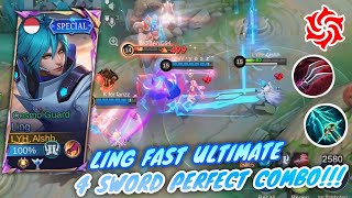 LING FASTHAND ULTIMATE GAMEPLAY 4 SWORD PERFECT COMBO  MUSUH AUTO KE PRESSURE [upl. by Bank88]