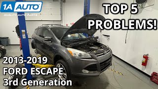 Top 5 Problems Ford Escape SUV 20132019 3rd Generation [upl. by Ahseiyt159]