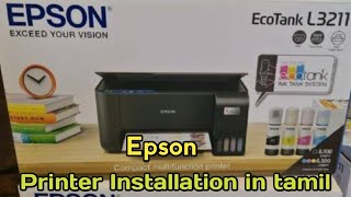 Epson printer install in tamil [upl. by Xonel]