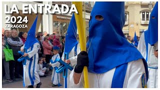 🔵 SEMANA SANTA ZARAGOZA 2024 PROCESIÓN DE LAS PALMAS semanasanta zaragoza [upl. by Odnamla]