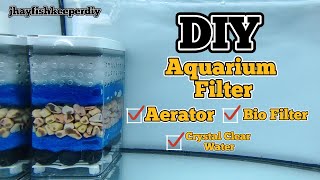 DIY Fish Tank Filter  How to make aquarium filter at Home [upl. by Enaira]