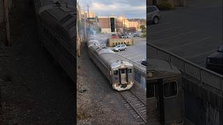 Reading amp Northern RDCsBudd cars depart Pottsville PA [upl. by Ellenuahs910]