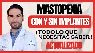 MASTOPEXIA Levantamiento de Senos Con amp Sin Implantes ¡VENTAJAS y DESVENTAJAS ▶ ¿Pecho Caído [upl. by Einegue]