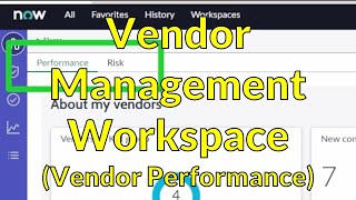 Vendor Management Workspace Vendor Performance [upl. by Eelibuj544]