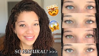 MOST NATURAL COLORED CONTACTS For DARK EYES FT TTDEYE [upl. by Hsirahc707]