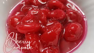 Cherry compote Very Simple amp Delicious😋 [upl. by Kenwee810]