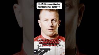 Kimi Raikkonen explains how he chose his race number 💀 f1 f1shorts [upl. by Abbotson]