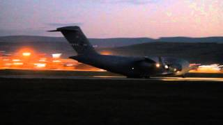 C17 Globemaster landing at Cluj International AirportLANDING [upl. by Luap870]