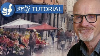 Adding Figures to your Watercolor Paintings Grahame Booth [upl. by Aneret667]