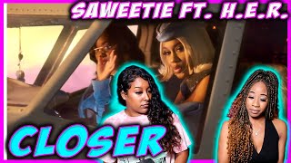 Saweetie  Closer feat HER Official Music Video REACTION [upl. by Hugibert969]