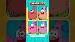 🧽BOB ESPONJA  Qual o correto macaquiz shorts [upl. by Carothers874]