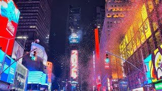 NYC Times Square New Years Eve 2024 Ball Drop Countdown Full [upl. by Releehw]