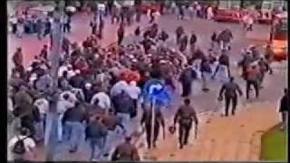 1996 PolandGermany  German Hooligans in Poland 96 Zabrze [upl. by Ardnaid]