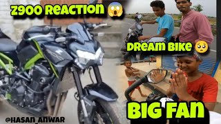 Crazy reaction ❤️  reaction video dream bike  kawasaki z900  kawasaki zx10r  top speed 🔥🔥 [upl. by Eyoj]