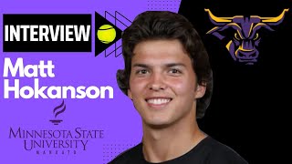 Interview Matt Hokanson Mankato State tennis coach [upl. by Lleryt]