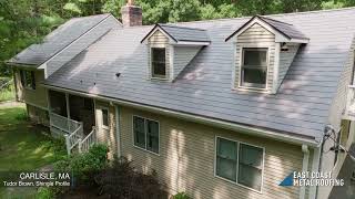 Carlisle MA  Tudor Brown Metal Roof [upl. by Sekyere728]