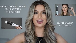 HOW TO CURL YOUR HAIR WITH LOREAL STEAMPOD 4 REVIEW AND TUTORIAL [upl. by Aitnahs]