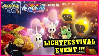 LICHTFESTIVAL mit BLIPP amp Shiny BUBUNGUS   Pokémon GO Deutsch  2725 [upl. by Ycnahc798]