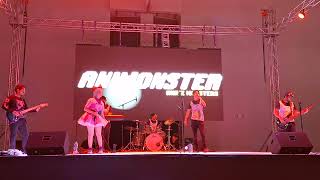 Digimon Adv 2 Opening Latino Impacto Rojo  Animonsters Cover En Vivo [upl. by Ramburt]