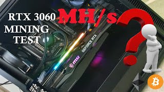 RTX 3060 12GB testing Hashrates MSI GAMING X TRIO 12G [upl. by Yorle]