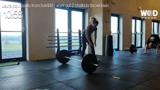 Chalkida Throwdown team hairampfit WOD 2 Laura poulipoulis [upl. by Henryetta]