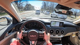 2023 Kia Stinger GT2 AWD  POV Test Drive  060 [upl. by Eleanore]