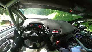 Ford Fiesta ST rally car onboard  2022 Southern Ohio Forest Rally  SS12  Bolster Hollow [upl. by Nibas]