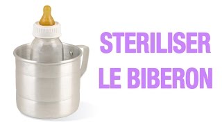 Stériliser le biberon de bébé [upl. by Aisila]