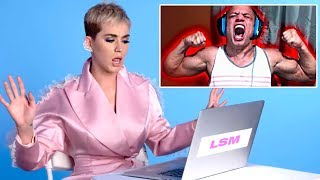 KATY PERRY REACTS TO TWITCH STREAMERS [upl. by Aicylla770]