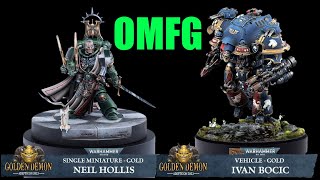 BEST Painters EVER Golden Demon 2023 Adepticon Winners PT1 Warhammer 40k Age Of Sigmar amp More [upl. by Vasileior]