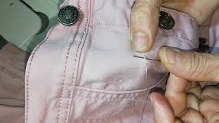 How to do invisible mending by hand [upl. by Malvina]