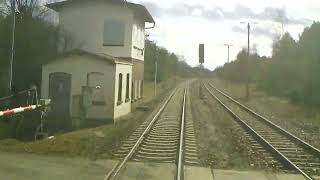 Führerstandsmitfahrt von Cottbus Hbf nach Görlitz in Echtzeit [upl. by Didier]