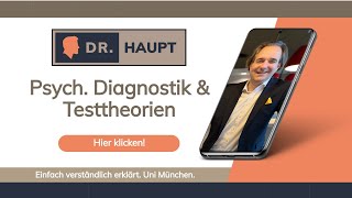 Psychologische Testtheorien 💡 Psychologische Diagnostik ✔️  Einführung amp Überblick Teil 0111 [upl. by Nnylcaj]