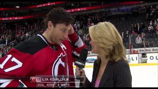 Ilya Kovalchuk Goal  Interview 322011 [upl. by Innavoig]