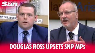 Douglas Ross upsets SNP MPs as he pushes questions about Scottish wind power lies [upl. by Berga]