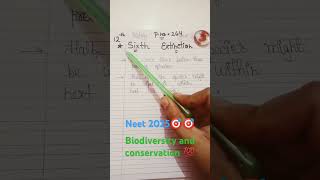 Sixth extinction topic class 12th biology neet2025biology🎯🎯💯❤️💯💯 [upl. by Korff]