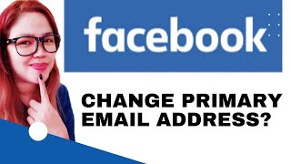 How to change your primary email address on Facebook SOLVED [upl. by Ahtel627]