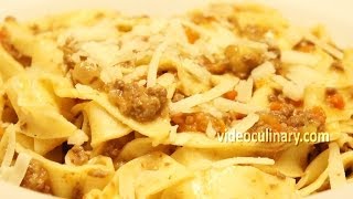 Fresh Pasta Recipe  Tagliatelle amp Bolognese Sauce [upl. by Clapp]