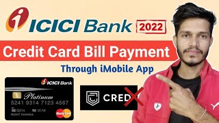 How To Pay Icici Credit Card Bill Through Imobile App  Icici Bank Credit Card Bill Payment [upl. by Aihn]