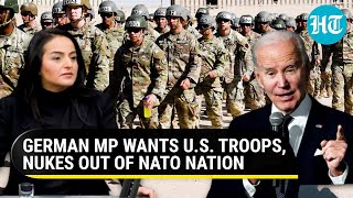 ‘Go Home With Nukes’ German MP tells US troops to leave from NATO Nation amid war  Watch [upl. by Niawtna]