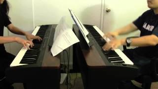 OneRepublic  Apologize  Piano Duet ft 3HeadedMonkey [upl. by Novi]