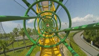 Ultra Twister Roller Coaster POV Nagashima Spaland Japan Togo Heartline Coaster [upl. by Fritts610]