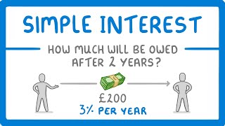 GCSE Maths  How to Calculate Simple Interest 95 [upl. by Allain672]