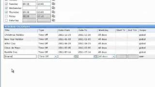 Configuring your personal working calendar Polarion Tutorial [upl. by Notsle259]