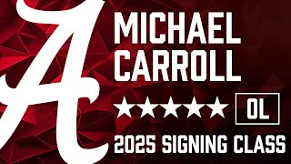 2025 5star Alabama OL signee Michael Carroll highlights from junior season at Central Bucks HS East [upl. by Mussman]