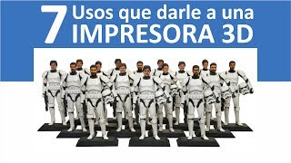 7 Usos CASEROS para una IMPRESORA 3D [upl. by Ilene]