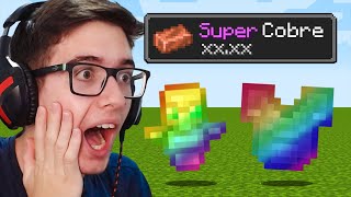 minecraft mas o COBRE DÁ SUPER ITENS [upl. by Katzir]