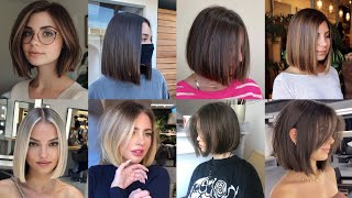 Angled Bob Haircut  bob hairstyles hair trending [upl. by Lew]