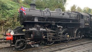 Bridgnorth to Highley on the footplate of 43106 at the Severn Valley Railway [upl. by Anytsyrk984]